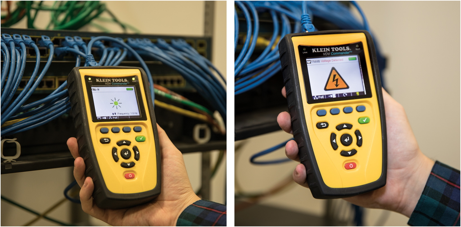 מכשיר בדיקה לכבלי תקשורת KLEIN TOOLS VDV COMMANDER SERIES VDV501-829 TEXT